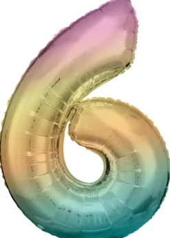 Numerofolio 6 pastellisateenkaari 86 cm