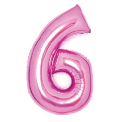 Numerofolio 6 pinkki 66 cm
