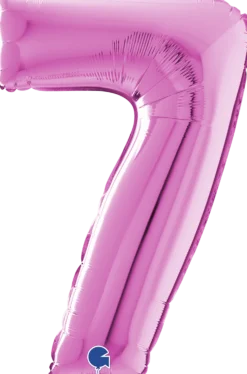Numerofolio 7 pinkki 70 cm