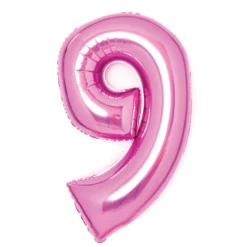 Numerofolio 9 pinkki 66 cm
