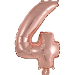 Numerofolio 4 ruusukullanvärinen puhallettava 35 cm