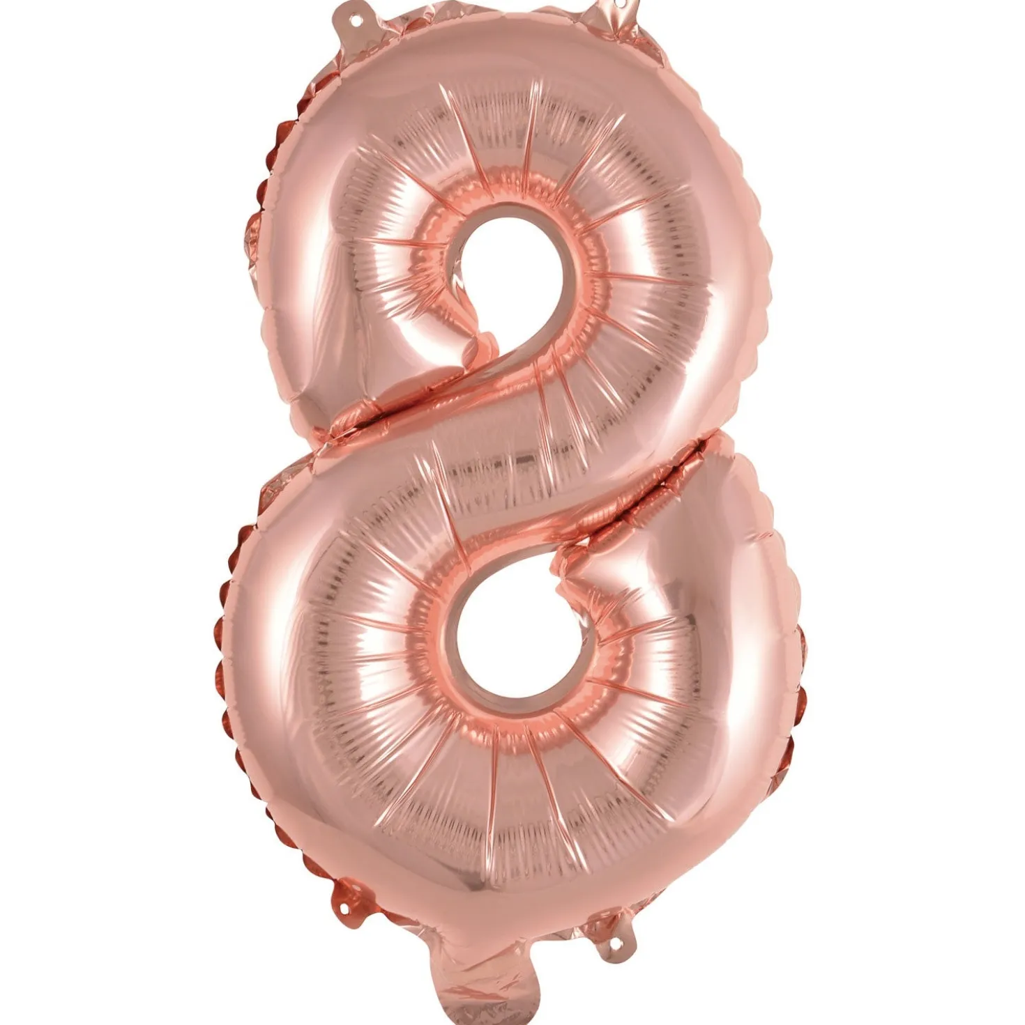 Numerofolio 8 ruusukullanvärinen puhallettava 35 cm