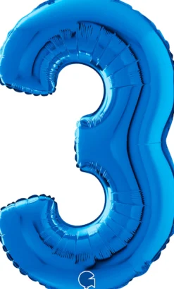 Numerofolio 3 sininen 70 cm