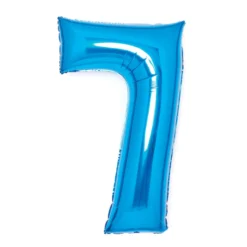 Numerofolio 7 sininen 66 cm