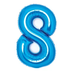 Numerofolio 8 sininen 66 cm