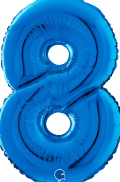 Numerofolio 8 sininen 70 cm