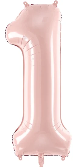 Numerofolio 1 vaaleanpunainen 72 cm