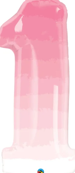 Numerofolio 1 vaaleanpunainen 86 cm