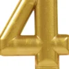 Numerokynttilä 4 kullanvärinen