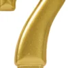 Numerokynttilä 7 kullanvärinen
