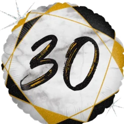 Numero 30 marmori musta foliopallo