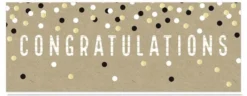 Onnittelukortti 21 x 8 cm Congratulations