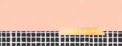 Onnittelukortti 21 x 8 cm - Happy Birthday