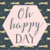 Onnittelukortti 21 x 8 cm - Oh happy day