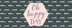 Onnittelukortti 21 x 8 cm - Oh happy day