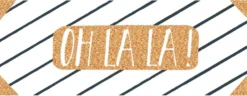 Onnittelukortti 21 x 8 cm - Oh La La