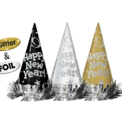 Pahvihattu Happy New Year 12 kpl/pkt