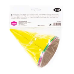 Pahvihattu neon, värisekoitus 6 kpl/pkt