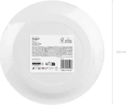 Pahvilautanen beige, 23 cm 6 kpl/pkt