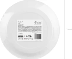 Pahvilautanen keltainen, 23 cm 6 kpl/pkt