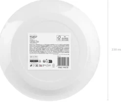 Pahvilautanen musta, 23 cm 6 kpl/pkt