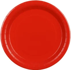 Pahvilautanen punainen, 23 cm 6 kpl/pkt