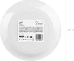 Pahvilautanen vaaleanvihreä, 23 cm 6 kpl/pkt