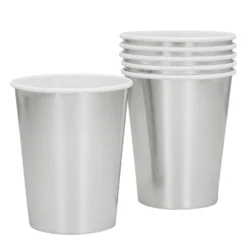 Pahvimuki hopeanvärinen 250 ml 6 kpl/pkt