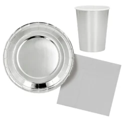 Pahvimuki hopeanvärinen 250 ml 6 kpl/pkt