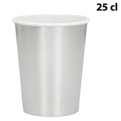 Pahvimuki hopeanvärinen 250 ml 6 kpl/pkt