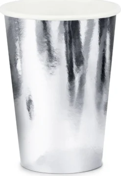 Pahvimuki korkeakiiltohopea 220 ml 6 kpl/pkt