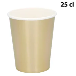 Pahvimuki kullanvärinen 250 ml 6 kpl/pkt