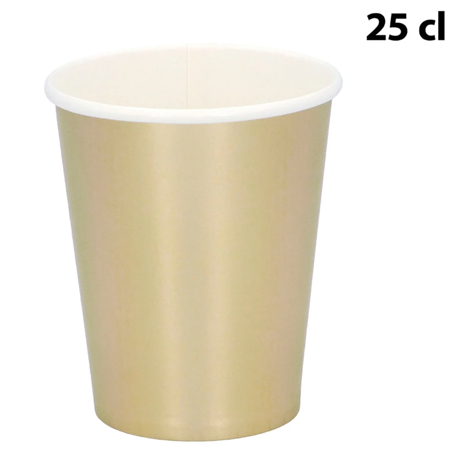 Pahvimuki kullanvärinen 250 ml 6 kpl/pkt