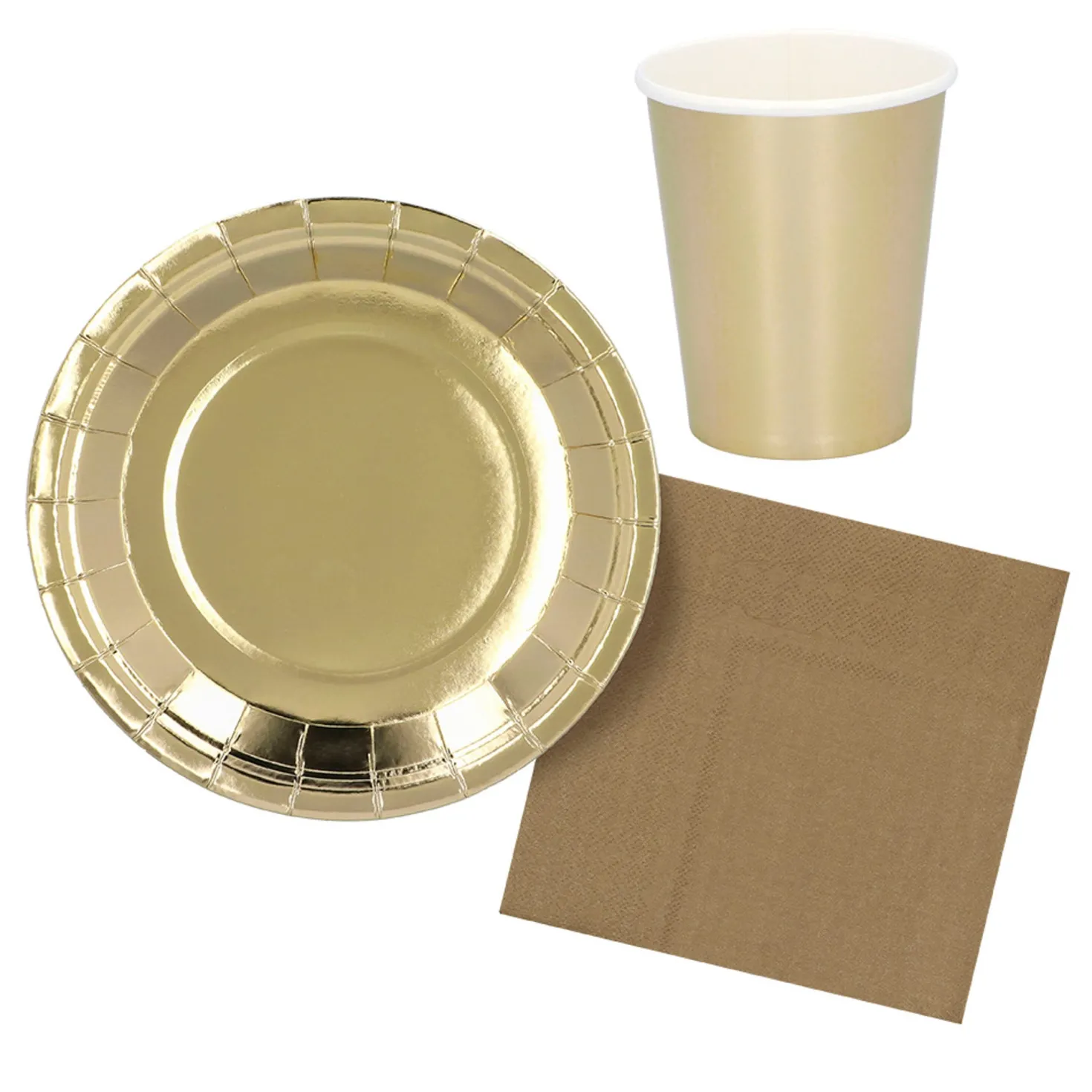 Pahvimuki kullanvärinen 250 ml 6 kpl/pkt