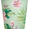 Pahvimuki 250 ml kukka vaaleanvihreä 10 kpl/pkt