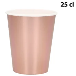 Pahvimuki ruusukullanvärinen 250 ml 6 kpl/pkt