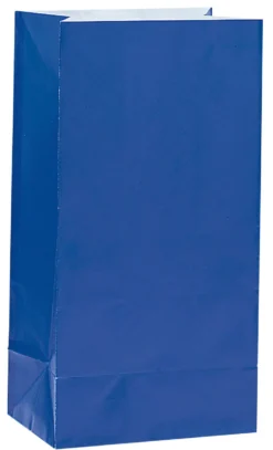 Paperinen lahjapussi, sininen 12 kpl/pkt