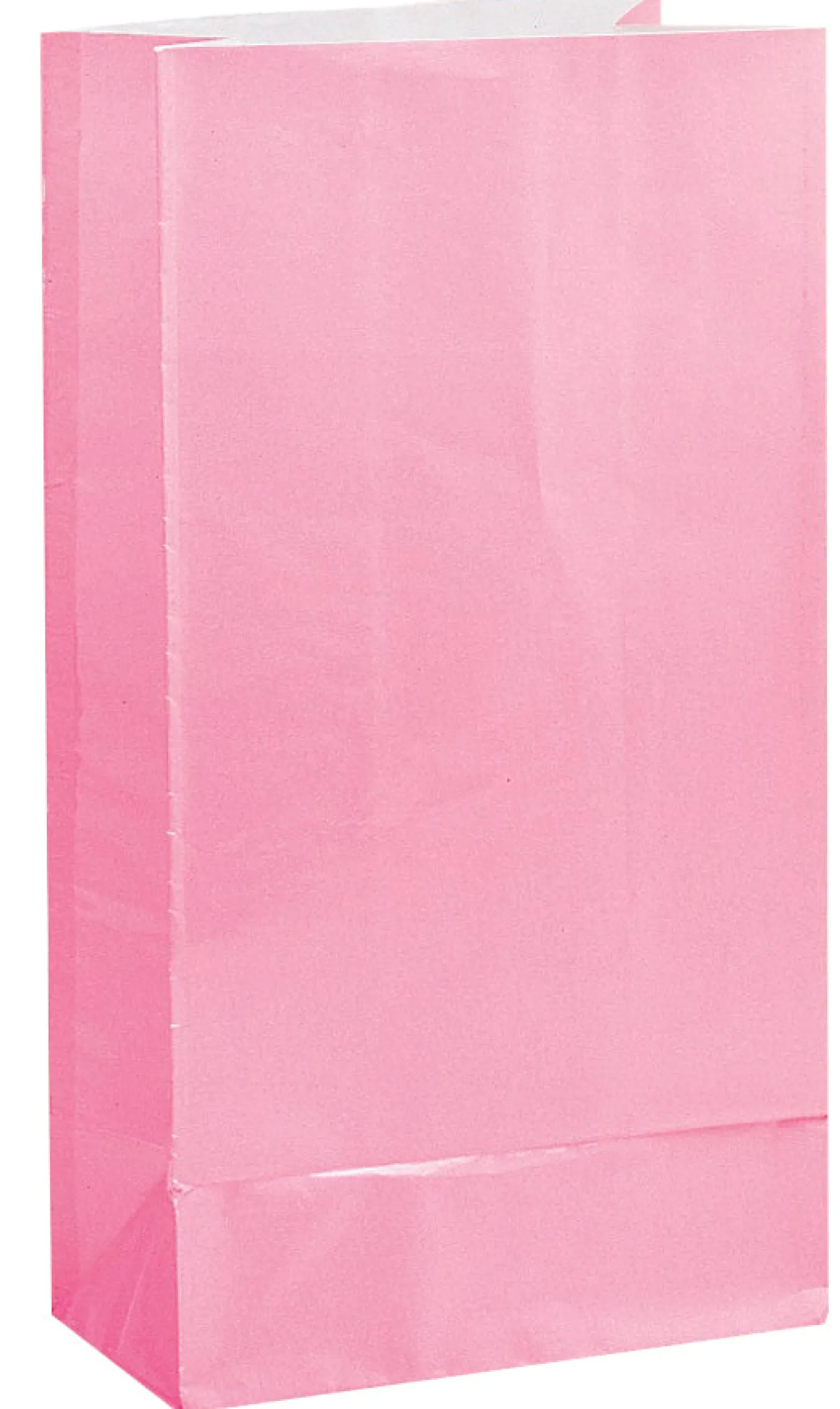 Paperinen lahjapussi, vaaleanpunainen 12 kpl/pkt