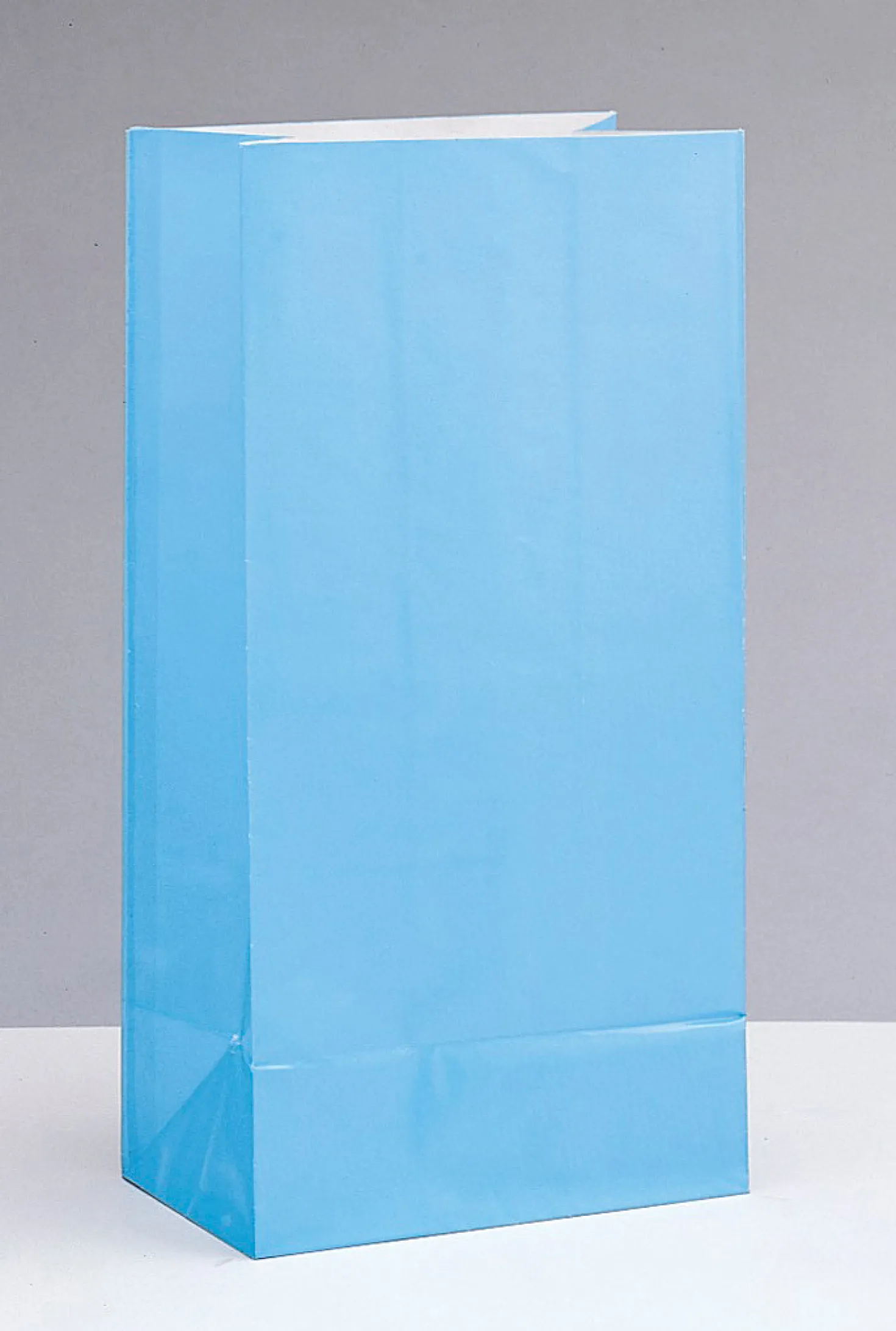 Paperinen lahjapussi, vaaleansininen 12 kpl/pkt