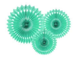 Paperiviuhkakoriste, mintun vihreä 20-30 cm, 3 kpl/pkt