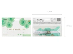 Paperiviuhkakoriste, mintun vihreä 20-30 cm, 3 kpl/pkt