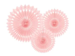 Paperiviuhkakoriste, vaaleanpunainen 20-30 cm, 3 kpl/pkt