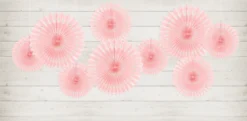 Paperiviuhkakoriste, vaaleanpunainen 20-30 cm, 3 kpl/pkt