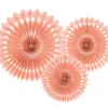 Paperiviuhkakoriste, vaalea persikka 20-30 cm, 3 kpl/pkt