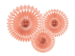 Paperiviuhkakoriste, vaalea persikka 20-30 cm, 3 kpl/pkt