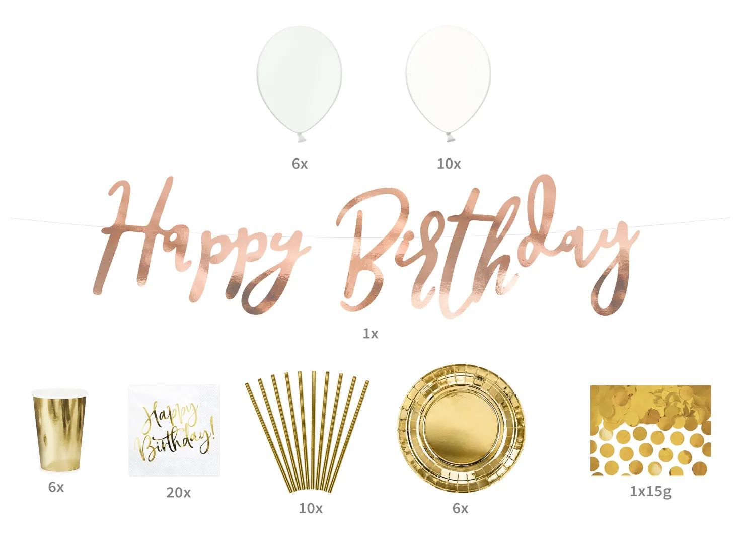 Partysetti Happy Birthday