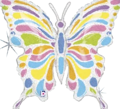 Perhonen pastelli muotofoliopallo