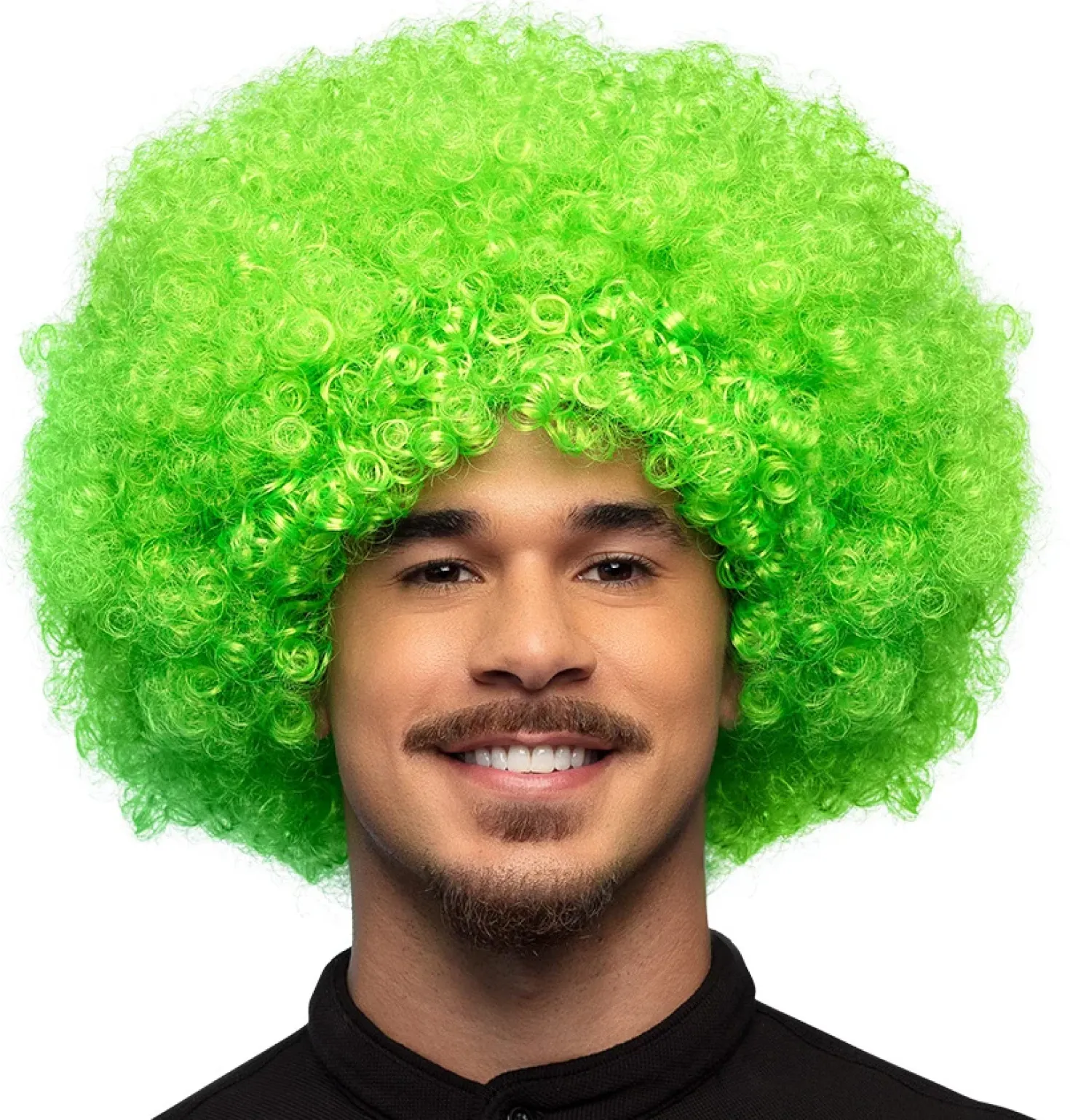 Peruukki afro, vihreä