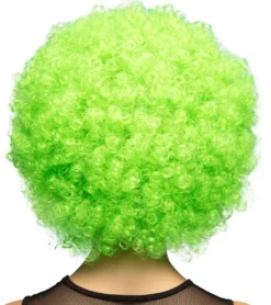 Peruukki afro, vihreä