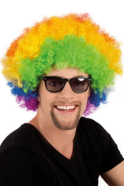 Peruukki afro, värikäs